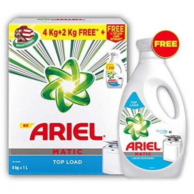 ARIEL - Matic Top Load Offer Pack 6 Kg + 1 Ltr