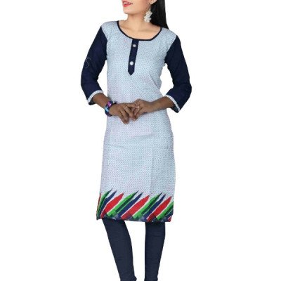 Generic Women's Cotton Kurtis (Multi, S)