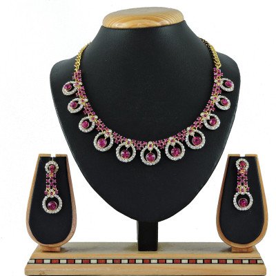 Generic Women's Alloy Necklace set (Rani)