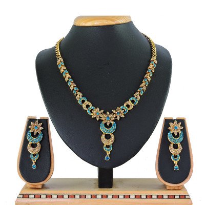 Generic Women's Alloy Necklace set (Turquoise)