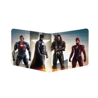 Generic Superhero Design Multi Color Canvas, Artificial Leather Wallet