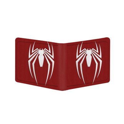 Generic Spider Man Design Red Canvas, Artificial Leather Wallet