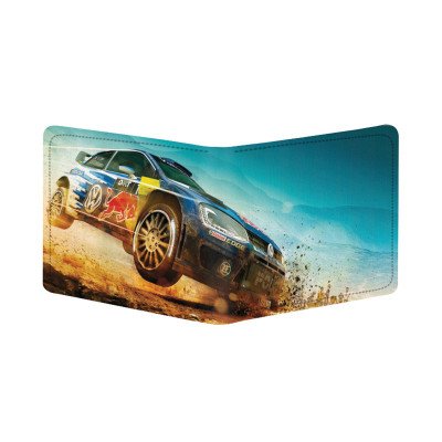 Generic Sports Car Design Multi Color Canvas, Artificial Leather Wallet