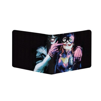 Generic Joker Design Multi Color Canvas, Artificial Leather Wallet