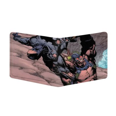 Generic Superhero Design Multi Color Canvas, Artificial Leather Wallet