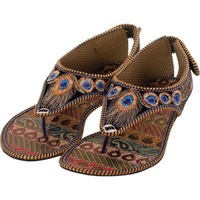 Generic Women's Fashion Synthetic Sandals (Color:Multi Color, Material:Synthetic)