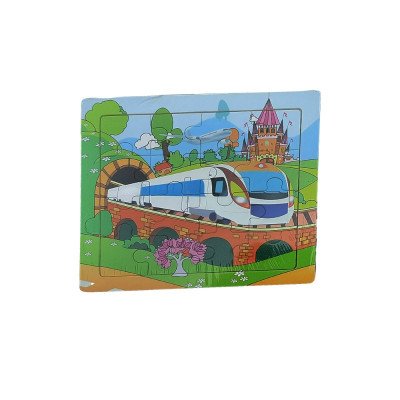 Generic Pack Of_3 Wooden Puzzle Of Transport (Color: Assorted)